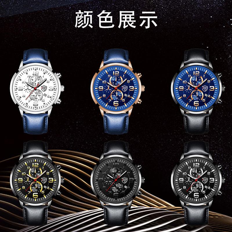 Men'S Watch Student Belt Fully Automatic Quartz Watch Calendar Luminous