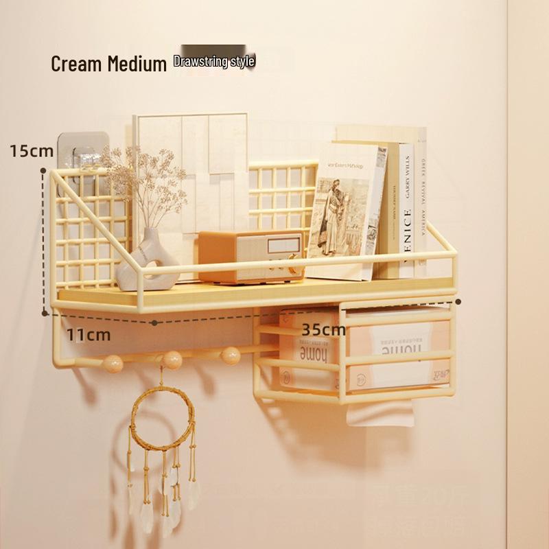 Punch-Free Wall-Mounted Camera Shelf: Multi-Functional Security & Storage Solution
