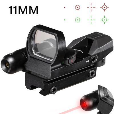 Červený zaměřovač De Qd zaměřovač 11/20mm rybinový zaměřovač odrážející optický zaměřovač pro lov