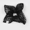 Eireve LEOPARD ORGANZA SQUARE SCRUNCHIE (BLACK)