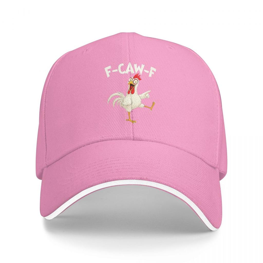 Funny F Caw F Chicken FCAWF Baseball Caps Snapback Baseball Hats Breathable Casual Casquette Outdoor Unisex