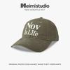 25 Early Autumn New Soft Top Letter Embroidered Baseball Cap Men and Women Peaked Cap Widened Hat Tide