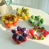 Bohemian Summer Fresh 3D Fruit Elastic Bangle Dopamine Colorful Resin Beaded Bracelet Unique Jewelry Gift Exaggerated Bracelet