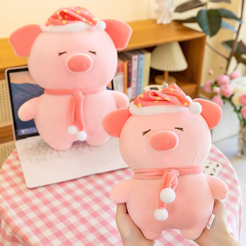 Goodnight Pig Plush Toy Stuffed Animal Doll Soothing Pig Sleep Pillow Doll Gift