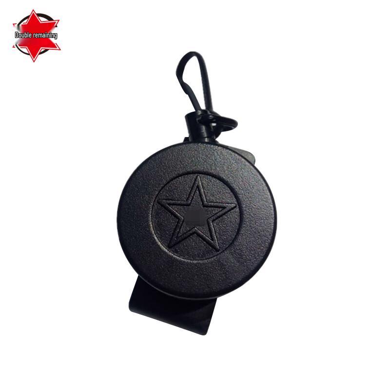 Reinforced Retractable Tactical Rope Spring Key Chain with Waist Clip