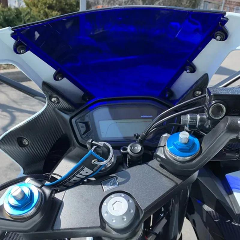 Motorcycle Screen Double Bubble Windshield Deflector Protector WindScreen For Honda CBR500R 2016 2017 2018 CBR 500R