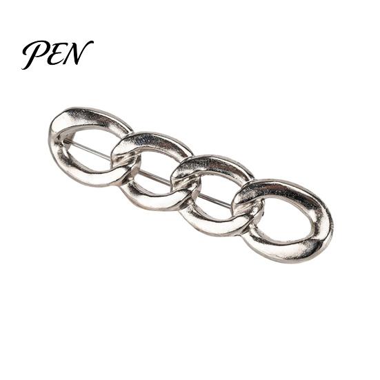 Metal Waist Tightener Four Rings for Pants, Reusable Cincher Pin Trousers Loose Jeans, No Sewing Adjustable Waistband Skirts Alloy Fastener