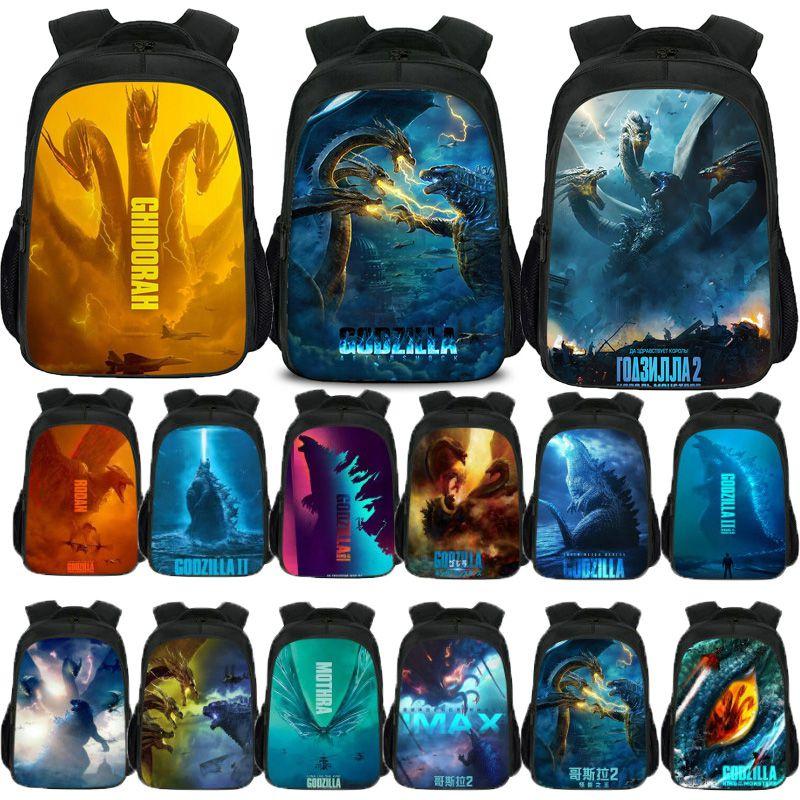 Spacious Godzilla King Of The Monsters Backpack For School Students And Kids