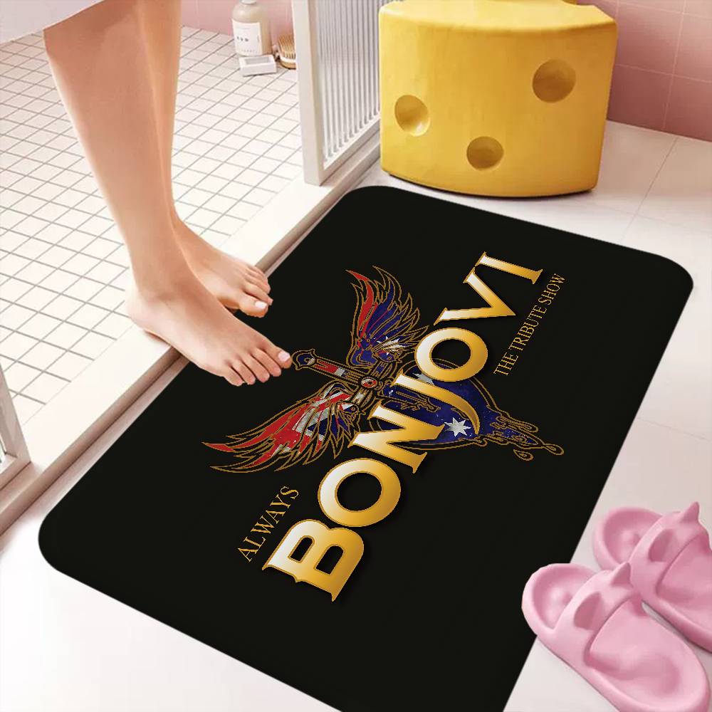 B-BonS Logo J-Jovi Kitchen Mat Kids Room Bedroom Decoration Balcony Anti-Slip Doormat Living Room Alfombra