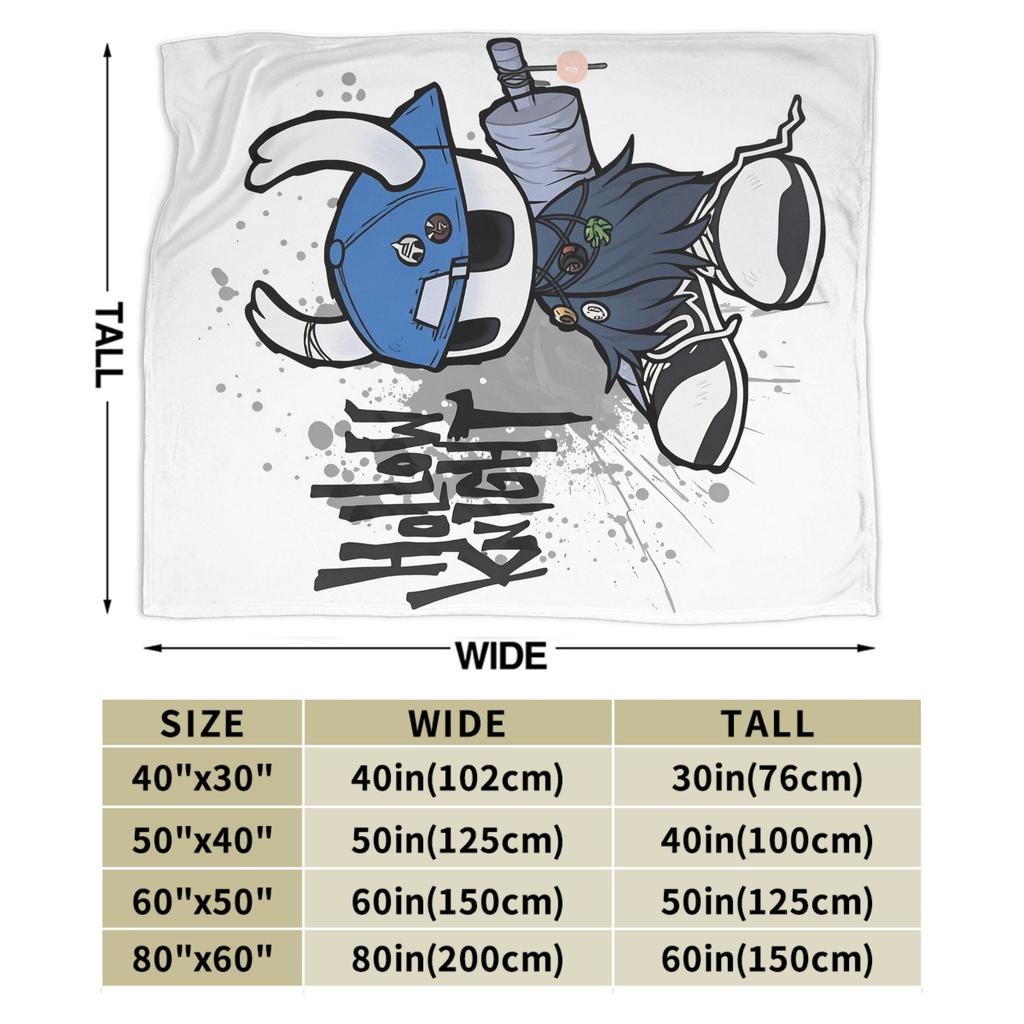 Hollow Knight Silksong Blanket Warm Funny Plush Throw Blanket For Kids Outdoor Flannel Bedspread Bed Cover