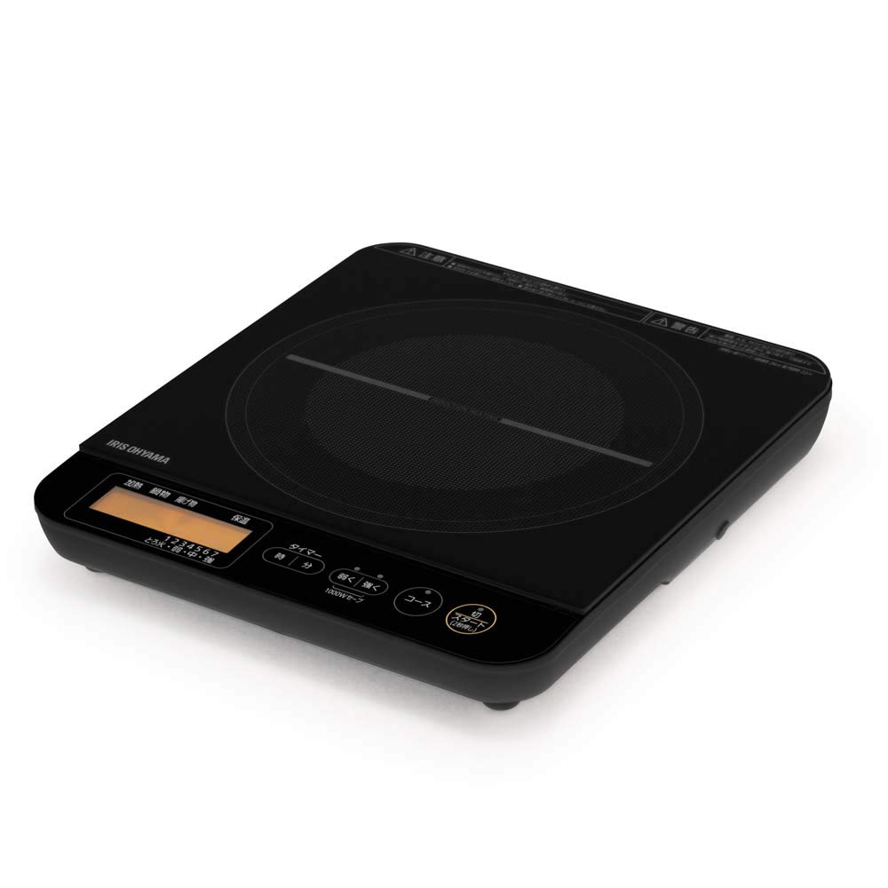 

Iris Ohyama IH Cooking 1 with Overflow Automatic Temperature IH 7 Levels of Heat Black IHCT71B Heater, Burner, LCD, 1400W, Prevention, Adjustment,