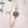 Fashion Cute Women Steel Bracelet Watch Adjustable Quartz Wristwatches Elegant Gold Small Dial Bracelet Watches Wholesale