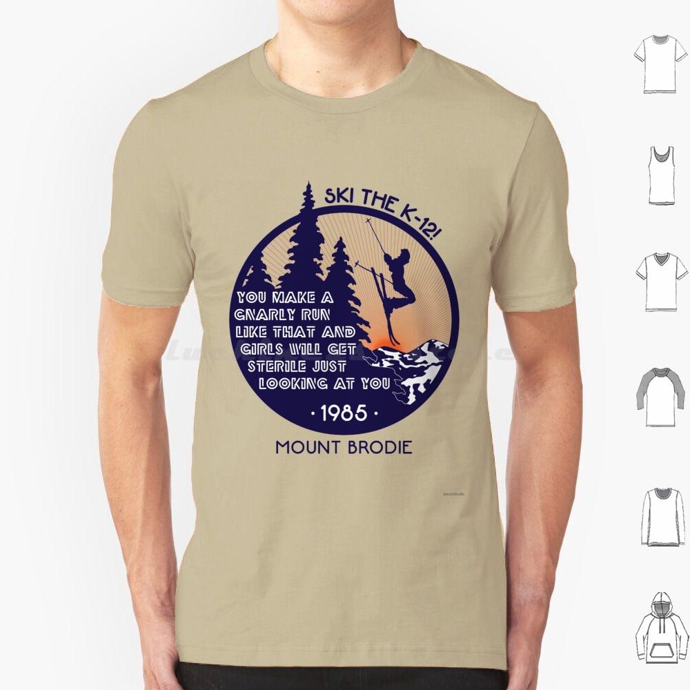 Gnarly Run T Shirt Big Size 100 Cotton K12 K 12 Betteroffdead 80s 80smovie Ski Skiing Eighties Skier 1985 Movie