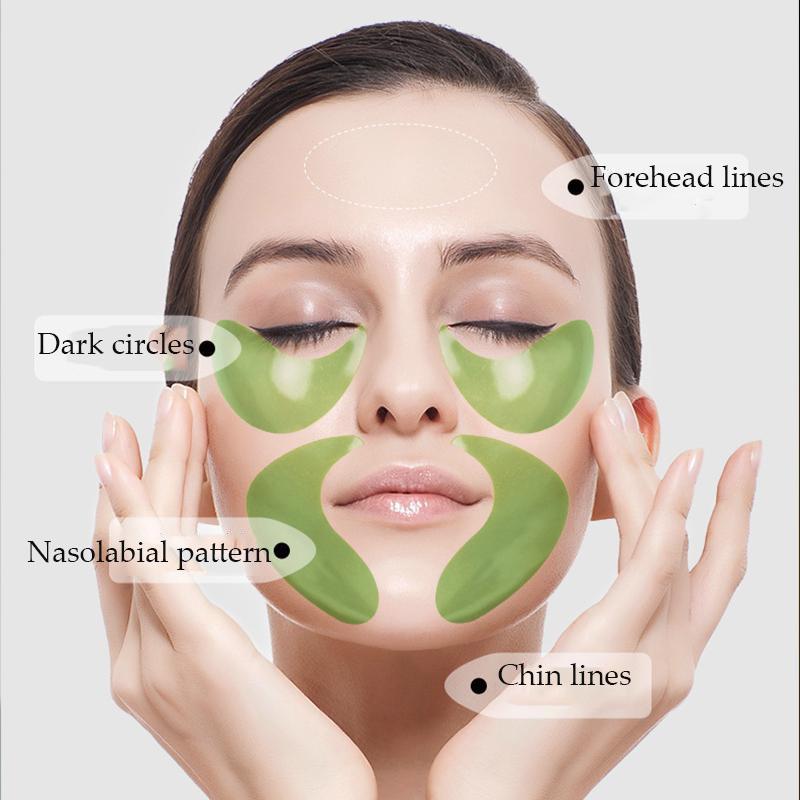 60 kusů mořských řas Collagen Crystal Eye Mask Oční péče Bělící hydratační gel proti vráskám