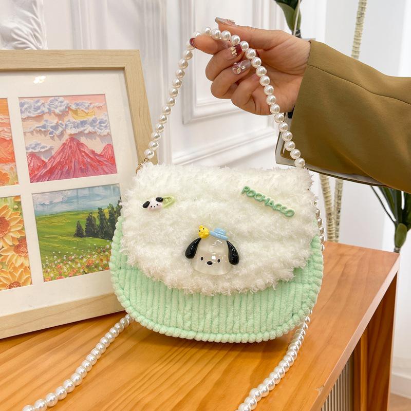 Handmade Knitted Cat & Dog Crossbody Bag DIY Kit - Plush Gift for Girlfriend