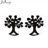 Casual Stainless Steel Tree of Life Earring for Women Lotus Grass Ear Jewelry Girls Delicate Flower Earrings Gifts Accessories