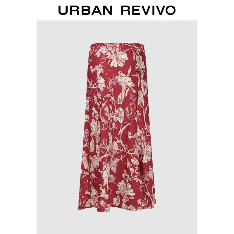 UR2026 Women s Floral Print Mermaid Skirt XS
