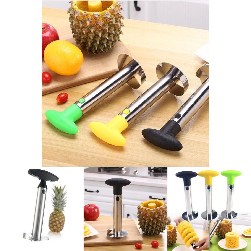 Steel Pineapple Corer And Slicer With Easy-to-use Peeler For Fruit Lovers**