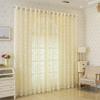 European Embroidered Sheer Curtains for Living Room Bedroom Balcony Bay Window Light Filtering Lace Window Screen