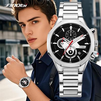 Nuovi orologi da uomo con calendario, stili alla moda, orologi da polso al quarzo da uomo, cronografi originali, regali maschili