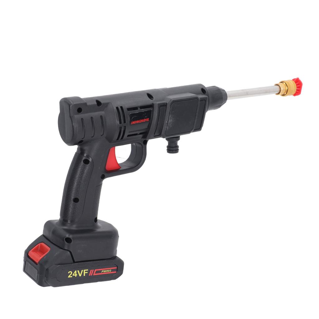 Cordless Pressure Washer Gun 450PSI Portable 2 1.3Ah Rechargeable Battery Powered for Car Fence