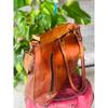 Women's Genuine Reliable Goat Leather Tote Shopping Handmade Bag