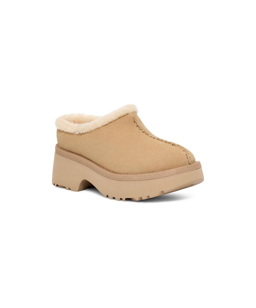 Ugg [Women] Round Toe Platform Clogs (New Heights Cozy Clogs) - Mustardseed / 1162510Mdsd