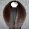 Real Fox Fur Collar Women Winter Thickened Fur Collar Scarf Collars Wraps Neck Warmer Fur Scarves Shawl Luxury Fluffy Fur Shawl