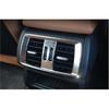 Back Row Air Outlet Vent Cover Trim For BMW X3 F25 X4 F26 2011-2017 Matte Silver