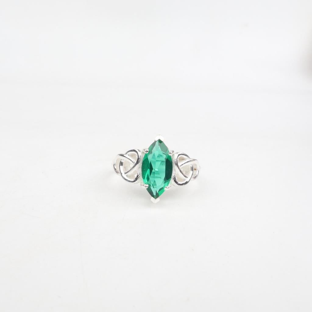 Chrome Diopside Gemstone 925 Sterling Silver Boho Jewelry Ring For Birthday Gift CZR-5-9