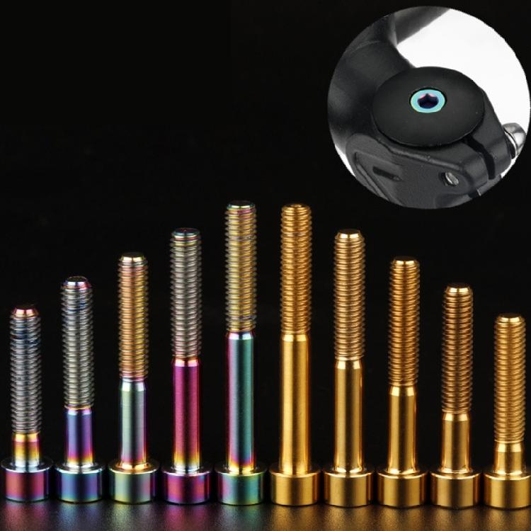 2Pcs Metal Alloy Bike Stem Top Bolt Road Bike Stem Fastening Screw Socket Cap Head Bolts Screw Easy To Install