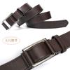 Belt Men'S Non-Porous Belt With Japanese Clip Japanese Buckle Business Belt Pu Belt