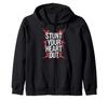 Cheer Stunt Cheerleading Cheerleader Stunt Team Flyer Base Zip Hoodie