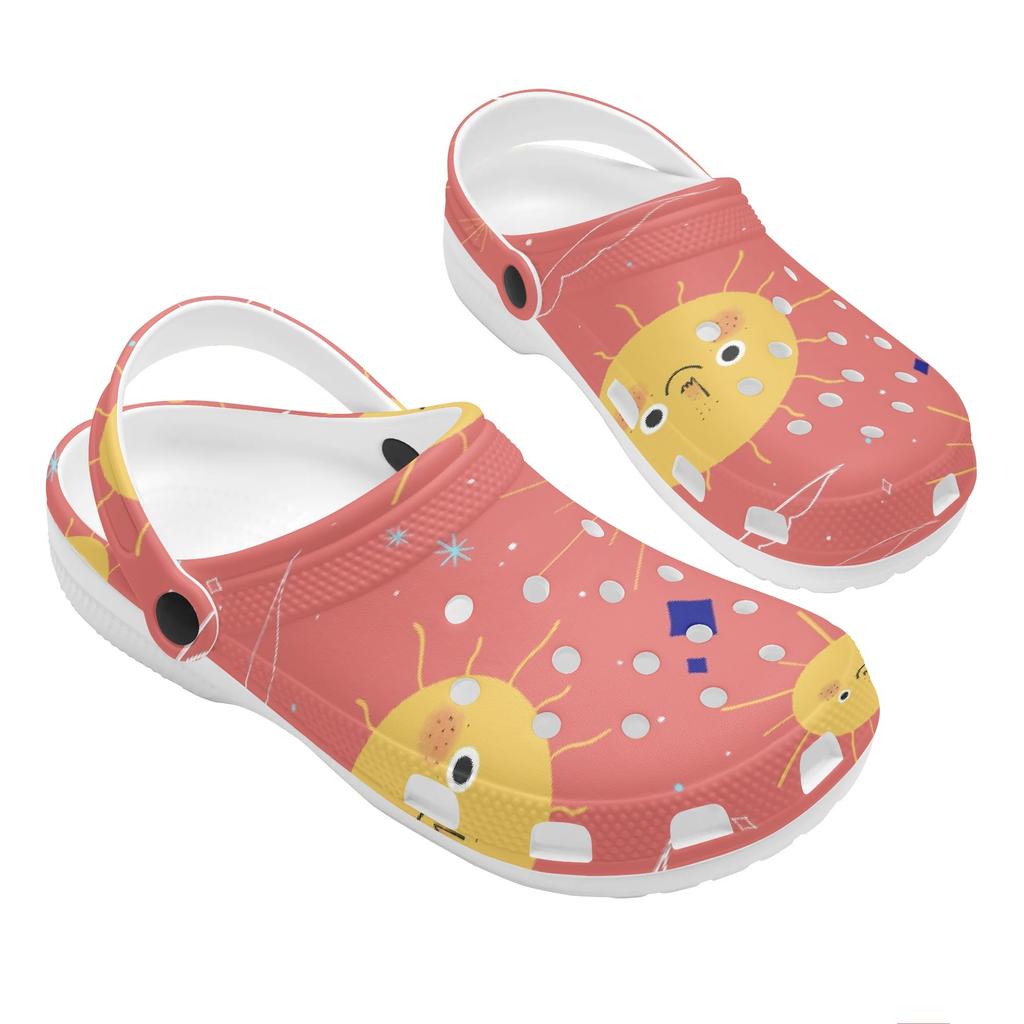 Printed EVA Clogs Sandals Women Men Soft Sole Lightweight Slip On Casual Slippers Soft Sole Summer Shoes Daily Comfort Wear