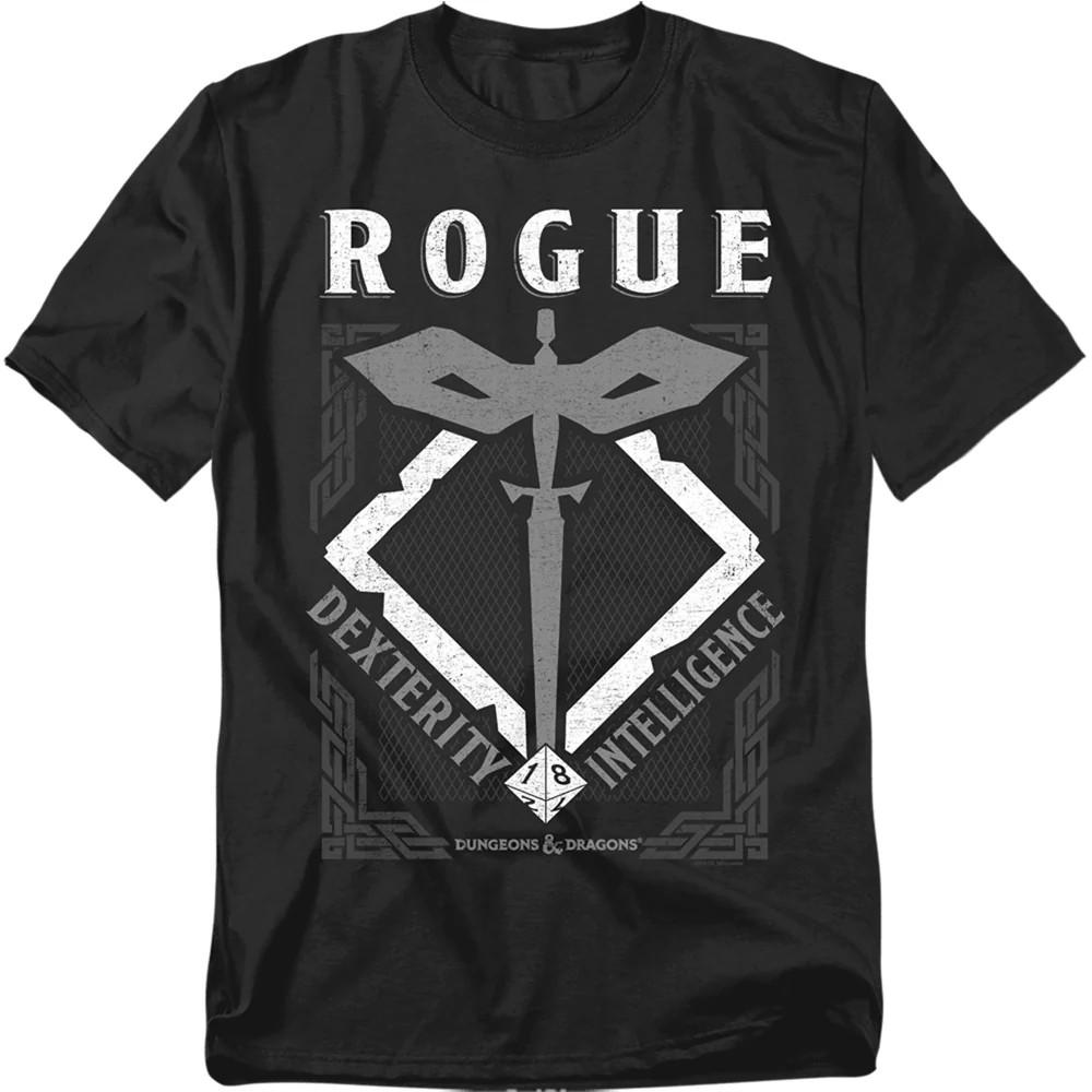 

Dungeons And Dragons Rogue Mens T Shirt Black Officially Licensed S