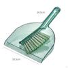 Dust Pan Brush Nesting Tiny Cleaning Broom Portable for Computer Office Home Gray