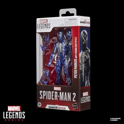 Hasbro Marvel Legends Series Gamerverse Peter Parker Anti-Venom Suit Style, Spider-Man 2 Video Game Collectible 15cm Action Figure G0837 Authentic