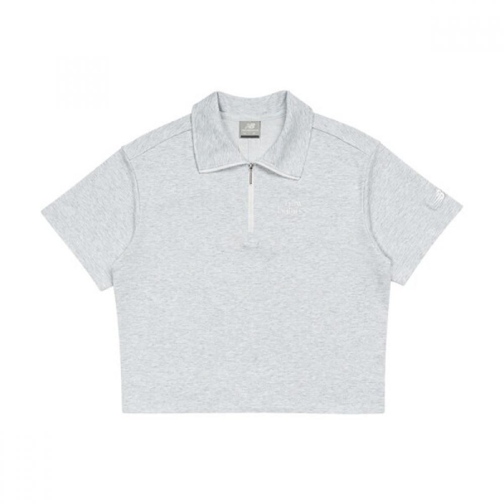 

New Balance Женская одинарная сетчатая полумолния с коротким рукавом толстовка Nbncf2w412 Ac S(85)