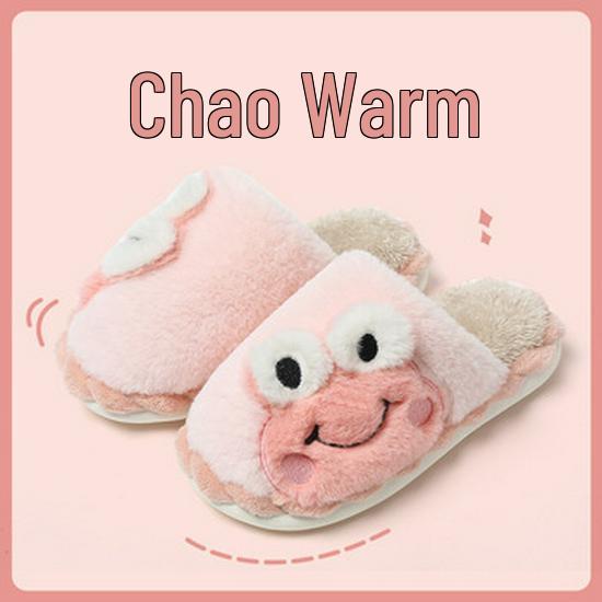 Men's Waterproof Non-slip Indoor Fur Slippers - Warm Down Cotton, Thick-Soled