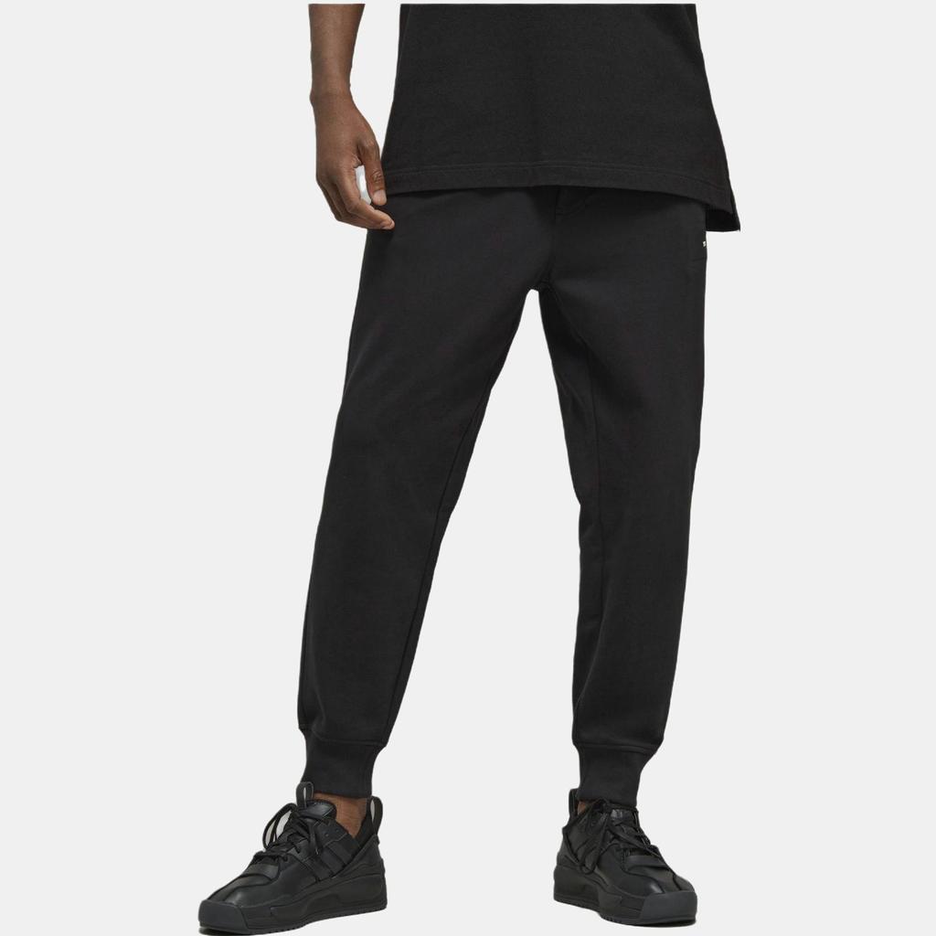 adidas Y-3 Organic Cotton Terry Cuffed Pants Black Men Streetwear H44799
