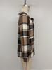 Versatile Retro Plaid Cardigan: Warm Brushed Lapel Jacket for Autumn & Winter