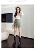 Women's High-Waist PU Leather A-Line Skirt: Autumn & Winter Slim Sexy Style