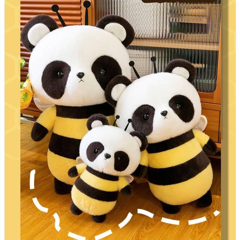 Adorable Bee Panda Plush Toy Soft And Huggable Companion For Kids And Girls