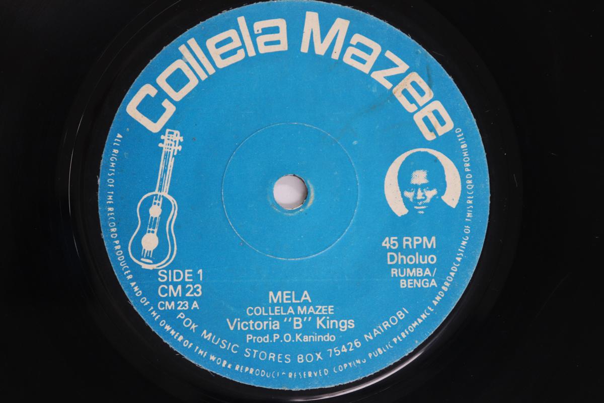 

7inch Record VICTORIA B KINGS - Mela / Wagombo Neni Kendo CM23 Collela Mazee Kenya World Music Used