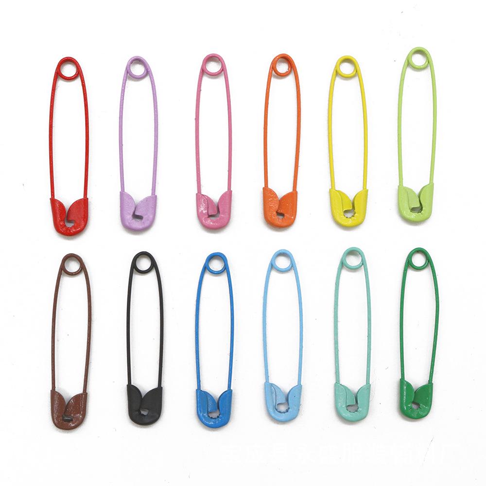 15-Color 450-Piece Safety Pin Set for Household Use