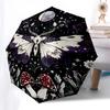 1pc Butterfly MushroomOpen/Close Umbrella-Windproof, Compact Travel Umbrella, Sturdy 8-Rib Shaft, Outdoor Accessory, 1060