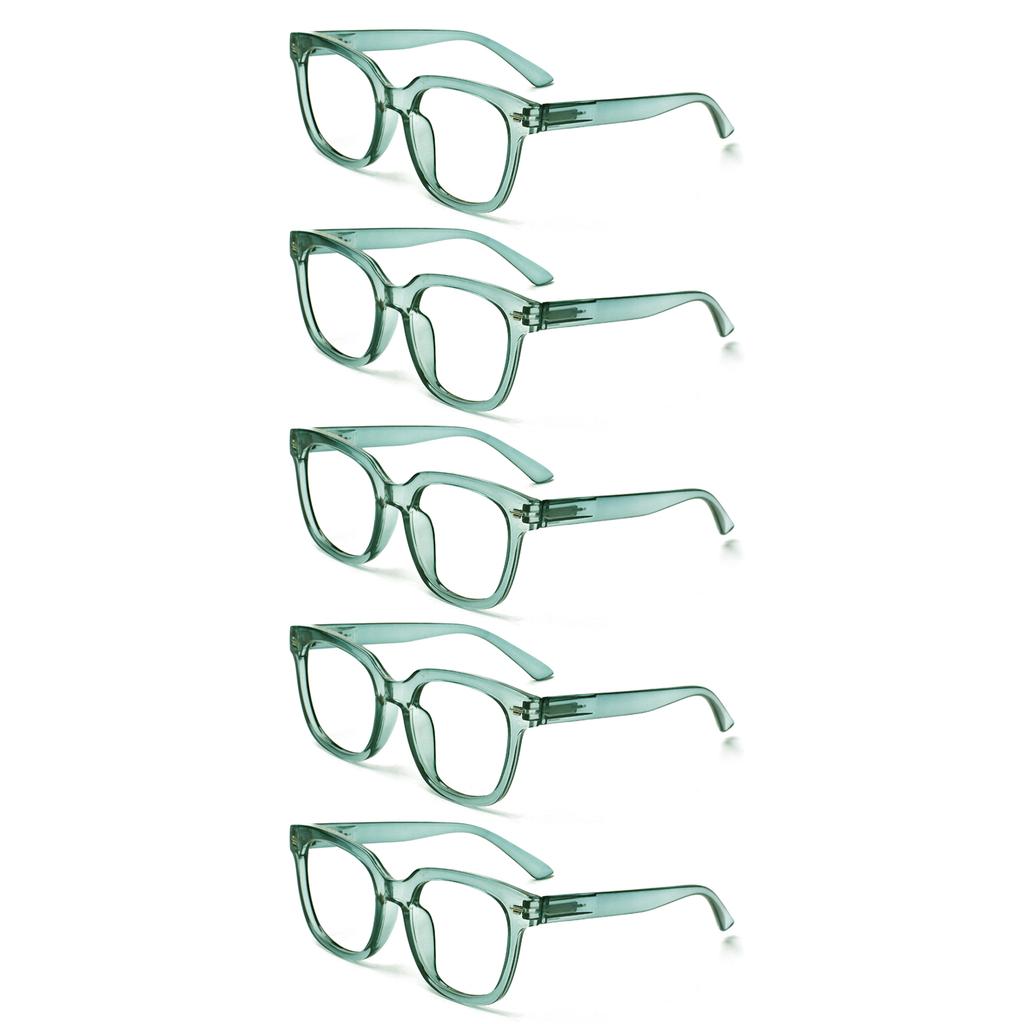 TUREZING Presbyopia Eyeglasses Metal Hinges Diopter Eyeglasses for Ladies Stylish Square Shaped Premium Grade Clear Frame for Gentlemen