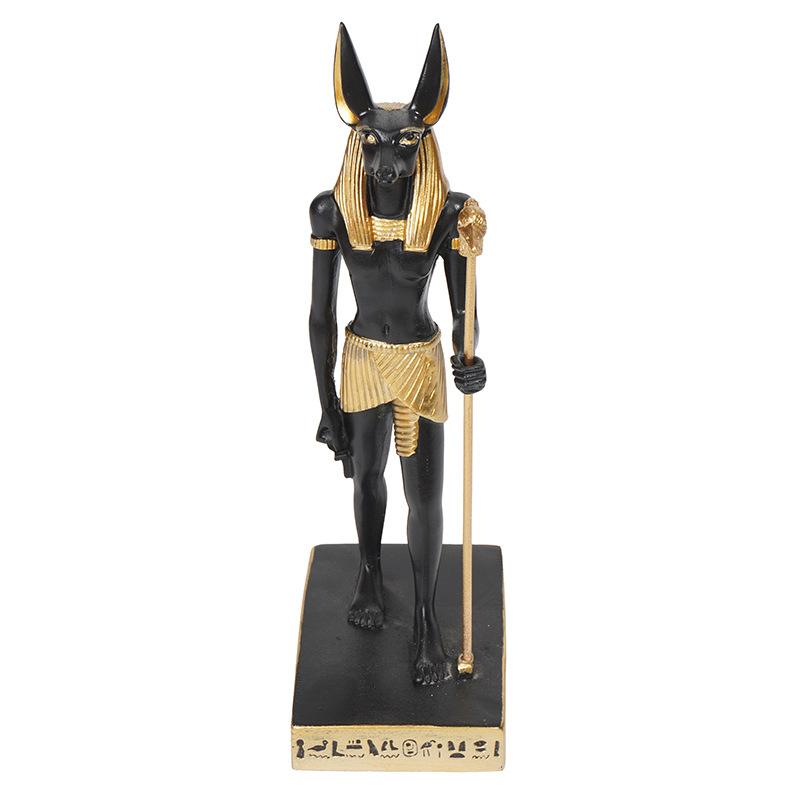 Egyptian Anubis Resin Crafts Dog God Retro Interior Decoration Tourism Souvenir Light Luxury Ornaments