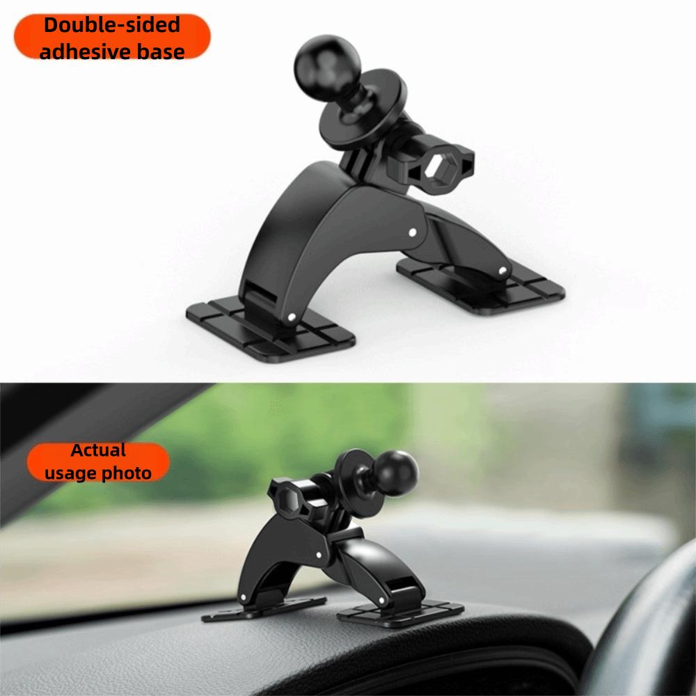 Dual Adhesive Base Ball Head Car Mount 360 Degree Rotation Dashboard Mount  Vehicle Use