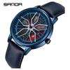 Sanda Meilleure Vente 1088 Montre pour Adolescent: Personnalisé, Cadran Rotatif 3D, Tendance, Quartz Étanche.